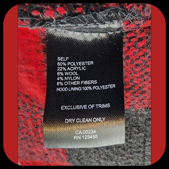 DESIGN LAB || Oversized Buffalo Plaid Coat (SIZE S) - Picture 6 of 6